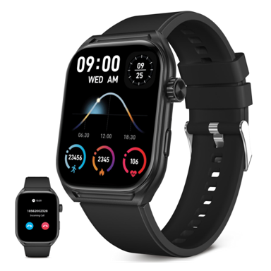 KSIX Pametni sat Urban Move 2.06" AMOLED, 5 dana baterije, crni